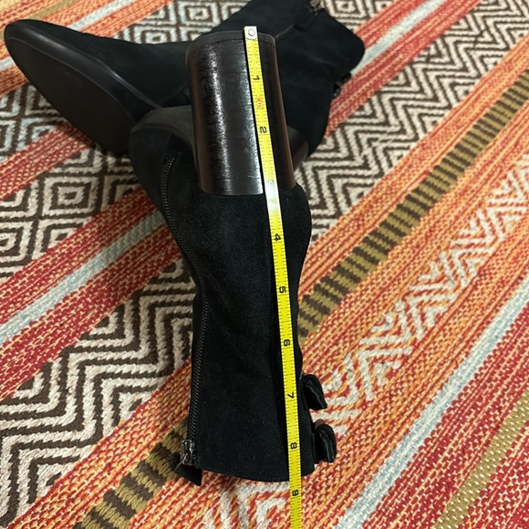 Aquatalia $495 Dottie Black Suede Buckle Bootie size 6.5 - Picture 10 of 11